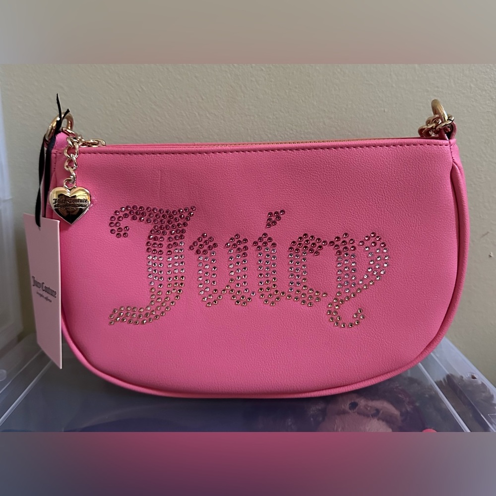 ⛔️SOLD⛔️NWT Juicy Couture Be Classic II Shoulder Bag in Pink Lemonade. - Picture 2 of 6